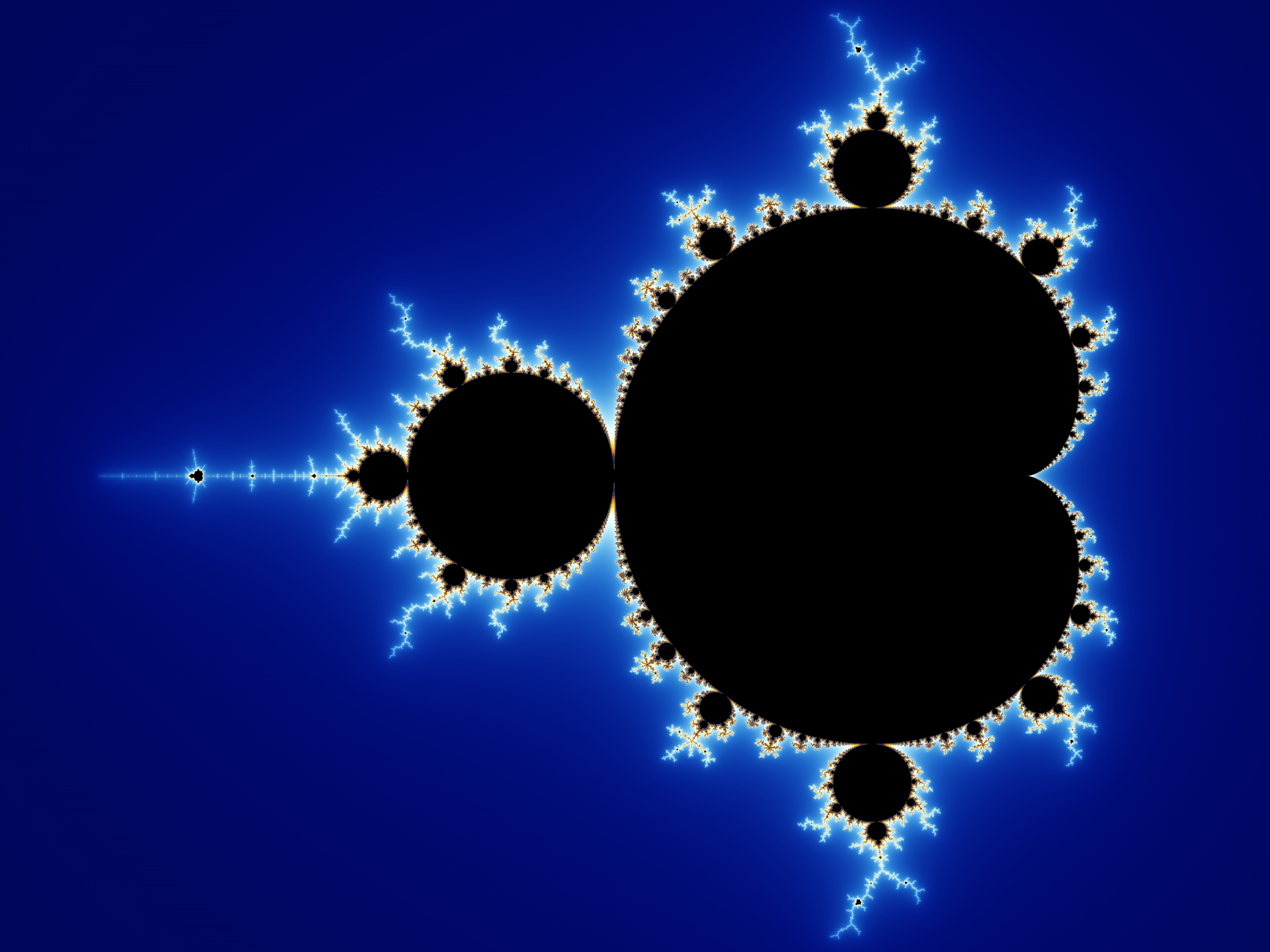The Mandelbrot set fractal, via Wikipedia